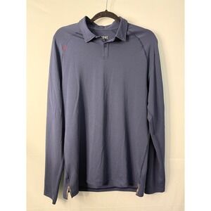Rhone Long Sleeve Performance Polo Shirt Navy Blue Men's M/M Style 100173